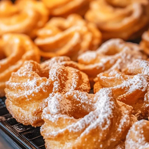 French crullers are a beloved pastry that encapsulates the essence of French baking—flaky, light, and irresistibly sweet. These delightful treats not only offer a satisfying crunch with each bite but also boast an airy texture that melts in your mouth. Their unique shape, often resembling a twisted ring, and their sweet glaze make them a favorite among pastry enthusiasts and casual snackers alike. Whether enjoyed with a cup of coffee in the morning or as an afternoon indulgence, crullers have a special place in the hearts of many.