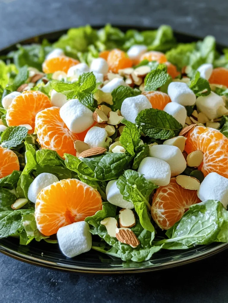 The Orange Dreamsicle Salad is a delightful and refreshing dish that combines the tangy sweetness of citrus with the crunch of fresh greens and a creamy dressing. This salad is not only visually appealing with its vibrant colors but also bursting with flavors and textures that can elevate any meal. Whether you're hosting a summer barbecue, preparing a light lunch, or looking for a unique side dish to complement your dinner, this salad is sure to impress.