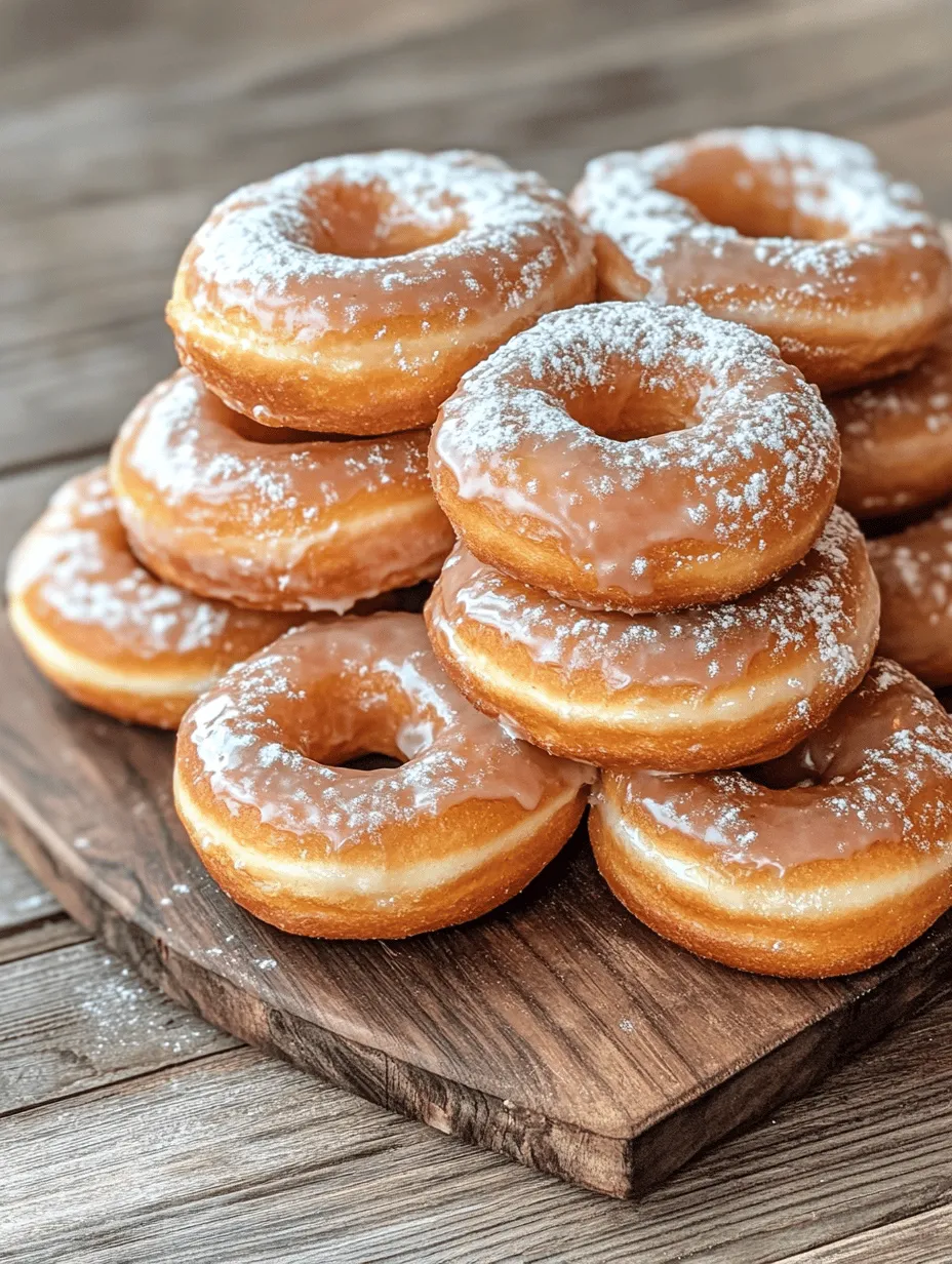 Melt in Your Mouth Glazed Donuts are not just a treat; they are a culinary experience that brings joy and comfort to many. Whether enjoyed during a leisurely weekend breakfast, served at a celebratory brunch, or simply indulged in after a long day, these delectable donuts are sure to please anyone with a sweet tooth. Their signature soft, fluffy texture combined with a sweet, glossy glaze makes them irresistible.