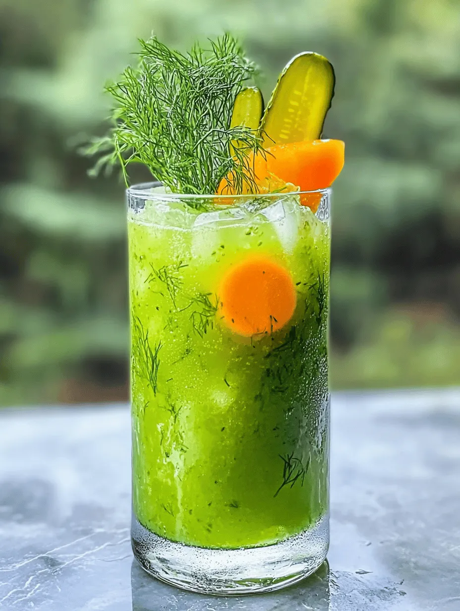 In the ever-evolving landscape of culinary creativity, the Refreshing Pickle Slushy stands out as a delightful anomaly. This unconventional drink has garnered a growing fanbase among adventurous eaters and cocktail enthusiasts alike, thanks to its unique balance of flavors and refreshing qualities. Imagine a hot summer day where nothing sounds better than a cold drink that tantalizes the taste buds with a punch of tanginess—this is precisely what the Refreshing Pickle Slushy offers. Combining the piquant essence of dill pickle juice with the icy texture of a slushy, this drink is not only a quirky treat for gatherings but also an exciting way to step outside the traditional beverage box.