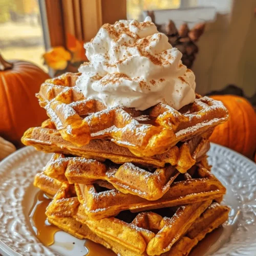 As the leaves turn golden and the air becomes crisp, there's nothing quite like the warm, inviting flavors of autumn to soothe the soul. One delightful way to embrace this seasonal change is with homemade Pumpkin Spice Waffles. These waffles are not just a breakfast item; they are a celebration of the season, encapsulating the rich taste of pumpkin puree with a blend of aromatic spices that evoke the essence of fall. From the first bite, you'll experience a comforting medley of flavors that make these waffles perfect for any occasion, whether it's a leisurely weekend brunch or a festive gathering with friends and family.
