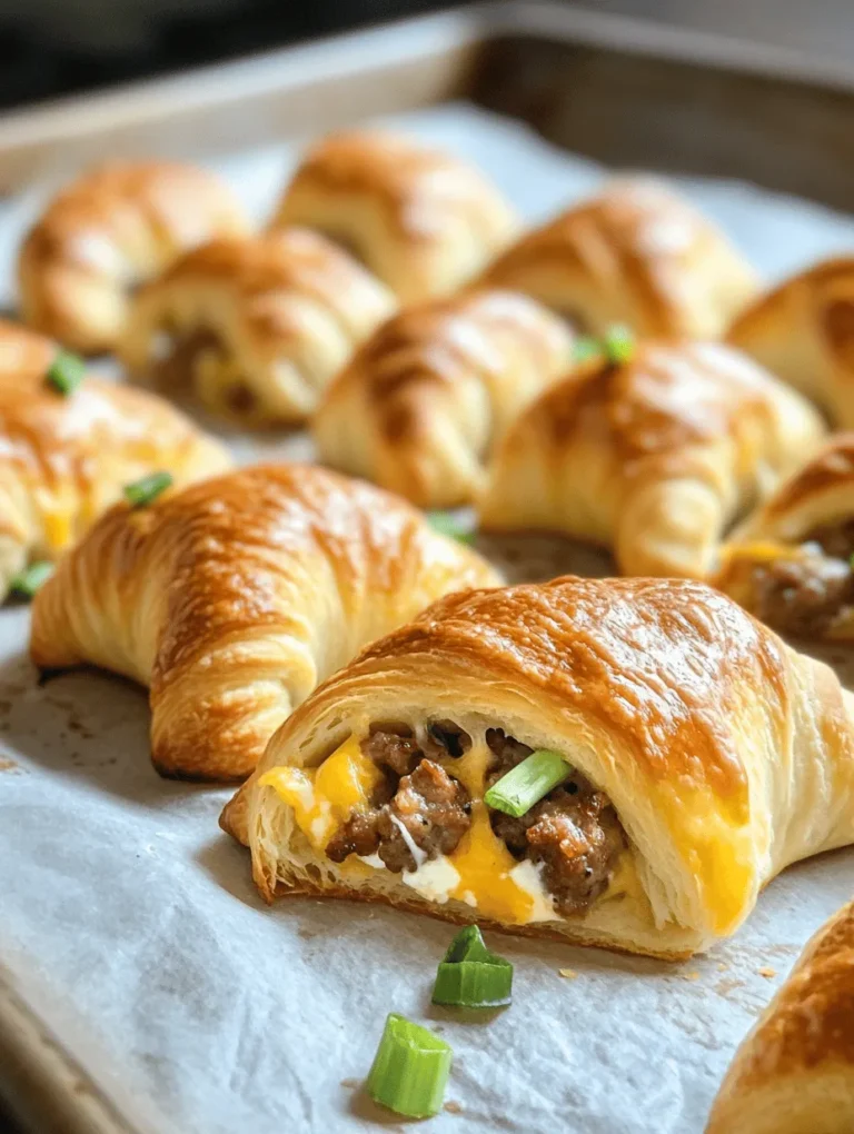 When it comes to entertaining guests or simply enjoying a cozy night in with loved ones, easy-to-make appetizers can truly elevate the experience. One such delightful dish that strikes the perfect balance between simplicity and flavor is the Savory Sausage Cream Cheese Crescents. These bite-sized delights are not only crowd-pleasers but also versatile enough to suit any occasion—be it a casual family gathering, a festive holiday party, or a laid-back game day.