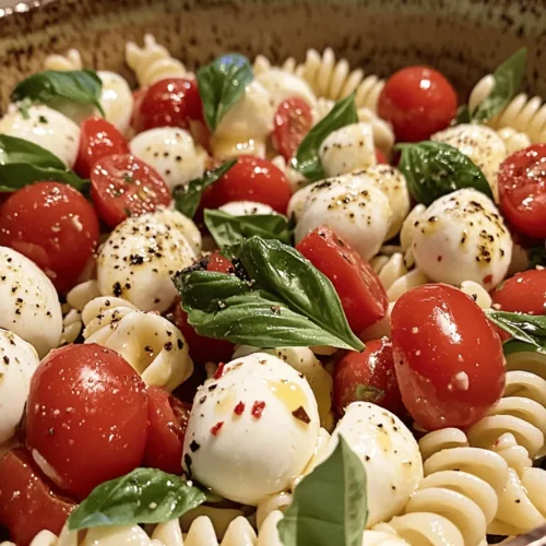 To craft the perfect Easy Caprese Pasta Salad, it is essential to understand the key ingredients that will elevate this dish. Each component plays a unique role, contributing to the harmony of flavors and textures that define this delightful salad.