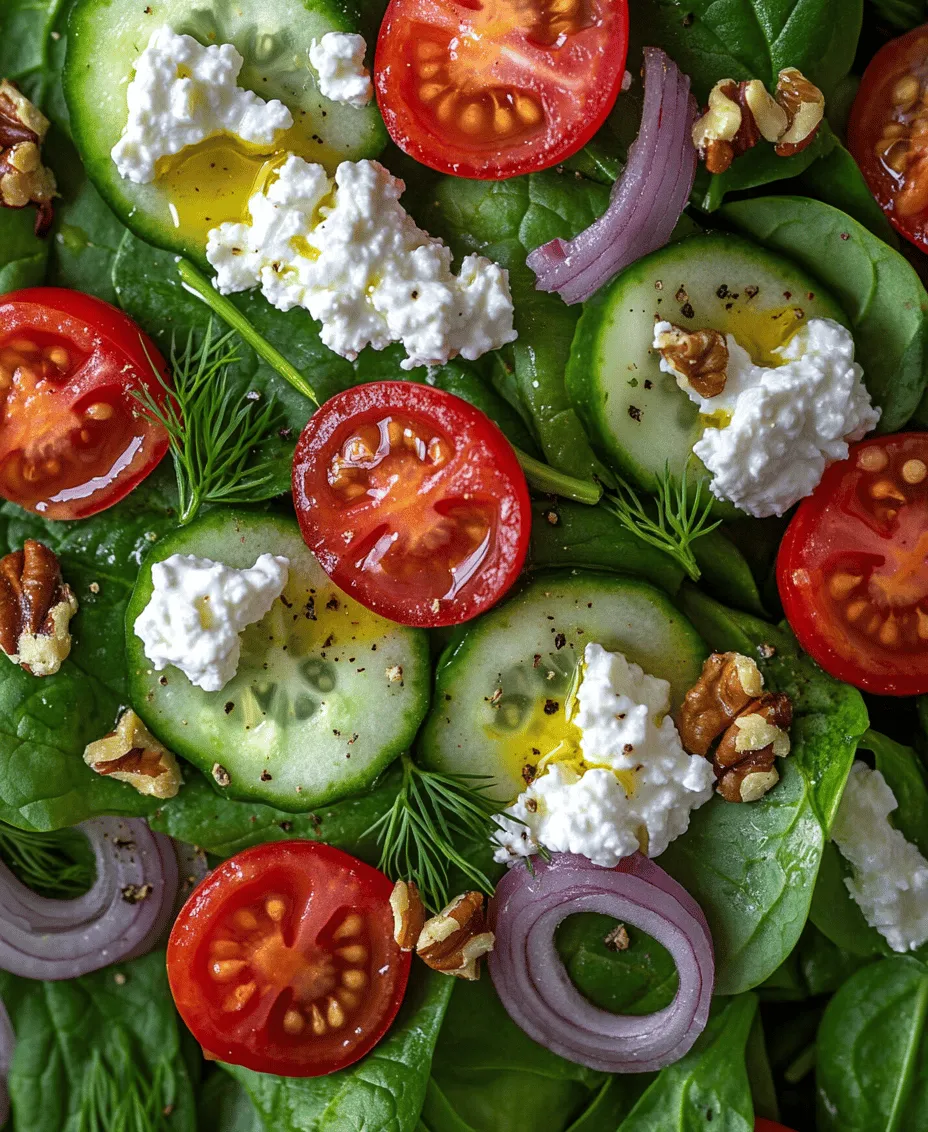 When it comes to nutrition, both cottage cheese and spinach stand out as powerhouse ingredients. Understanding their health benefits can inspire you to incorporate this salad into your regular meal rotation.