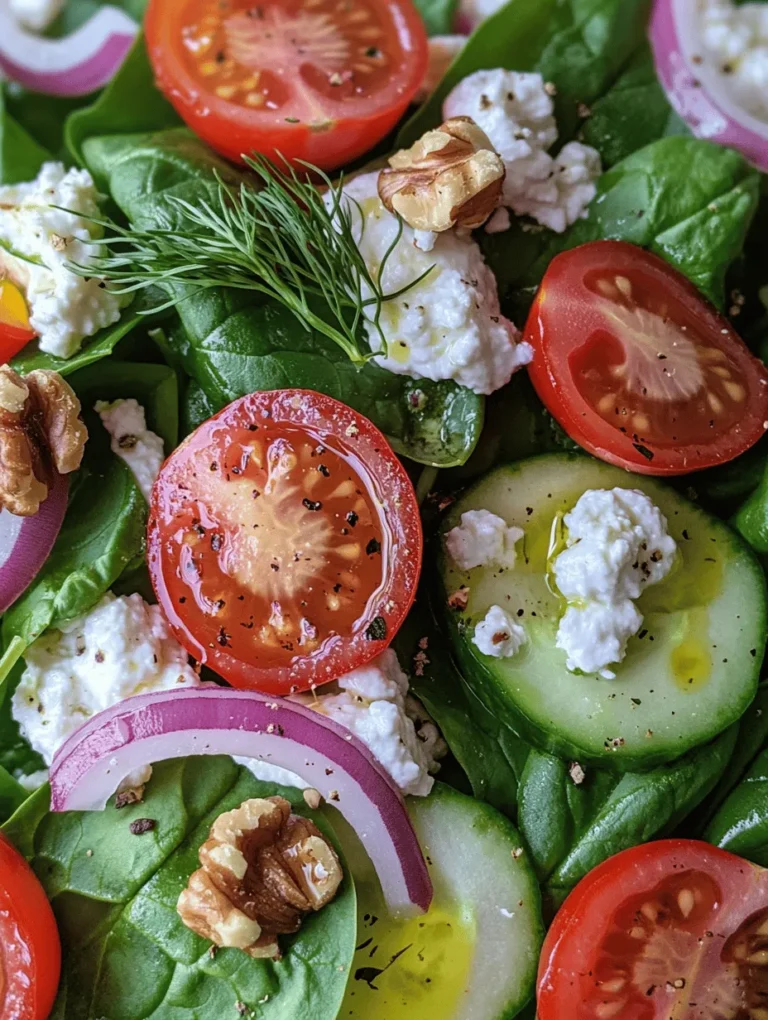 When it comes to nutrition, both cottage cheese and spinach stand out as powerhouse ingredients. Understanding their health benefits can inspire you to incorporate this salad into your regular meal rotation.