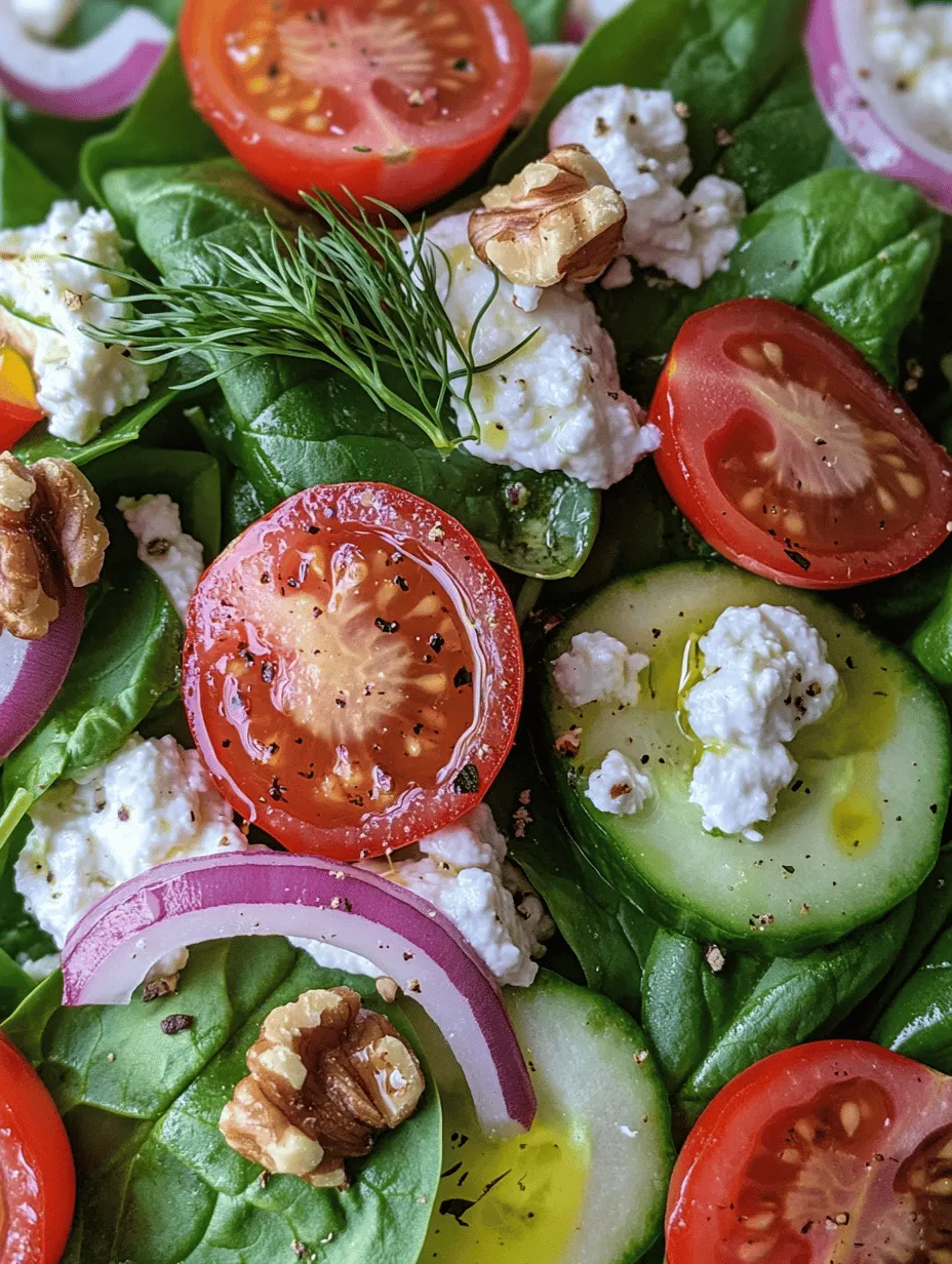 When it comes to nutrition, both cottage cheese and spinach stand out as powerhouse ingredients. Understanding their health benefits can inspire you to incorporate this salad into your regular meal rotation.