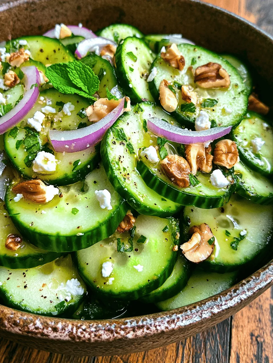 As the warm weather arrives, it's the perfect time to embrace light and refreshing dishes that invigorate the palate and nourish the body. The Crunchy Cucumber and Apple Salad is an exemplary choice for health-conscious eaters and food enthusiasts alike. This vibrant salad is a delightful medley of crisp cucumbers, tart apples, and an array of other fresh ingredients, creating a dish that bursts with flavor and texture.