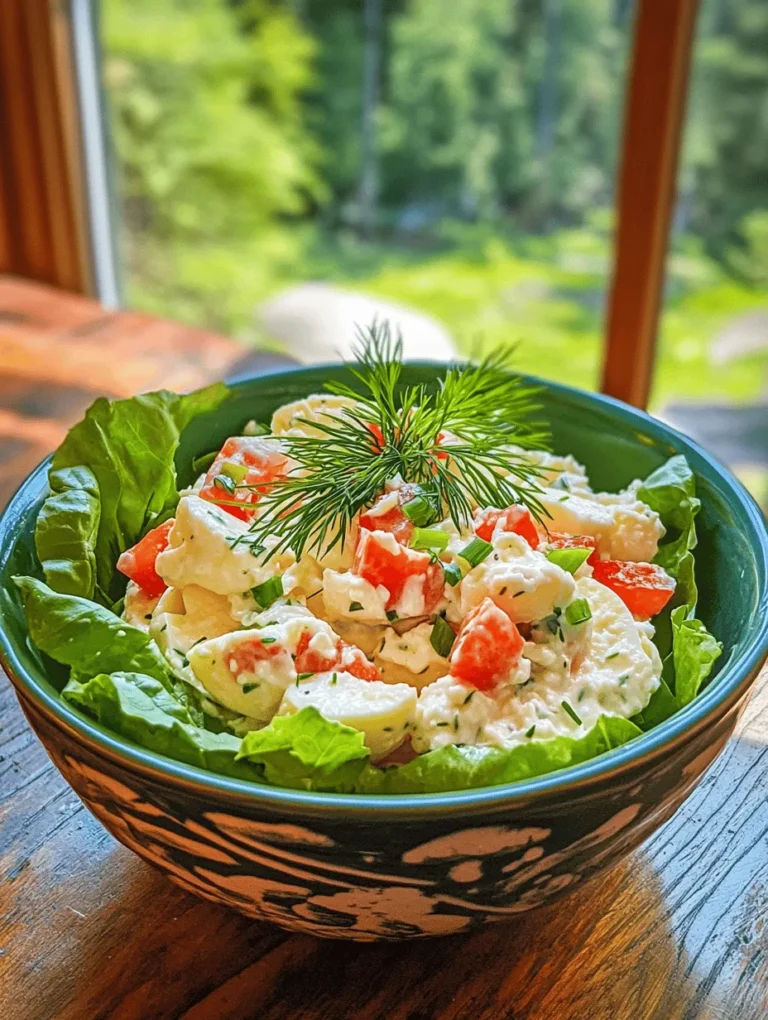 To create a delicious Simple Cottage Cheese Egg Salad, you’ll need to gather a few key ingredients, each contributing unique flavors and health benefits. Here’s a closer look at the nutritional advantages of each component: