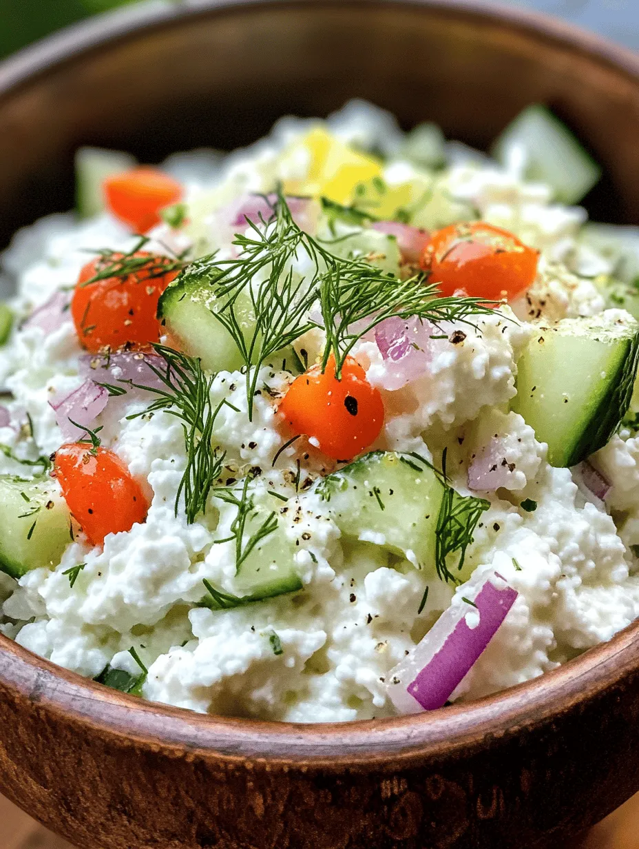 In the realm of healthy eating, refreshing salads stand out as a versatile and nutrient-dense option that caters to various dietary needs. Whether you are looking for a light meal to beat the heat or a vibrant side dish to accompany your main course, salads can offer a wealth of flavors and textures. Among the myriad of salad options, the Cottage Cheese and Cucumber Salad emerges as a fantastic choice, combining freshness and health benefits in every bite. This salad not only tantalizes the taste buds but also leverages the rich nutritional profiles of its key ingredients, making it a staple for anyone aiming to incorporate more wholesome foods into their diet.