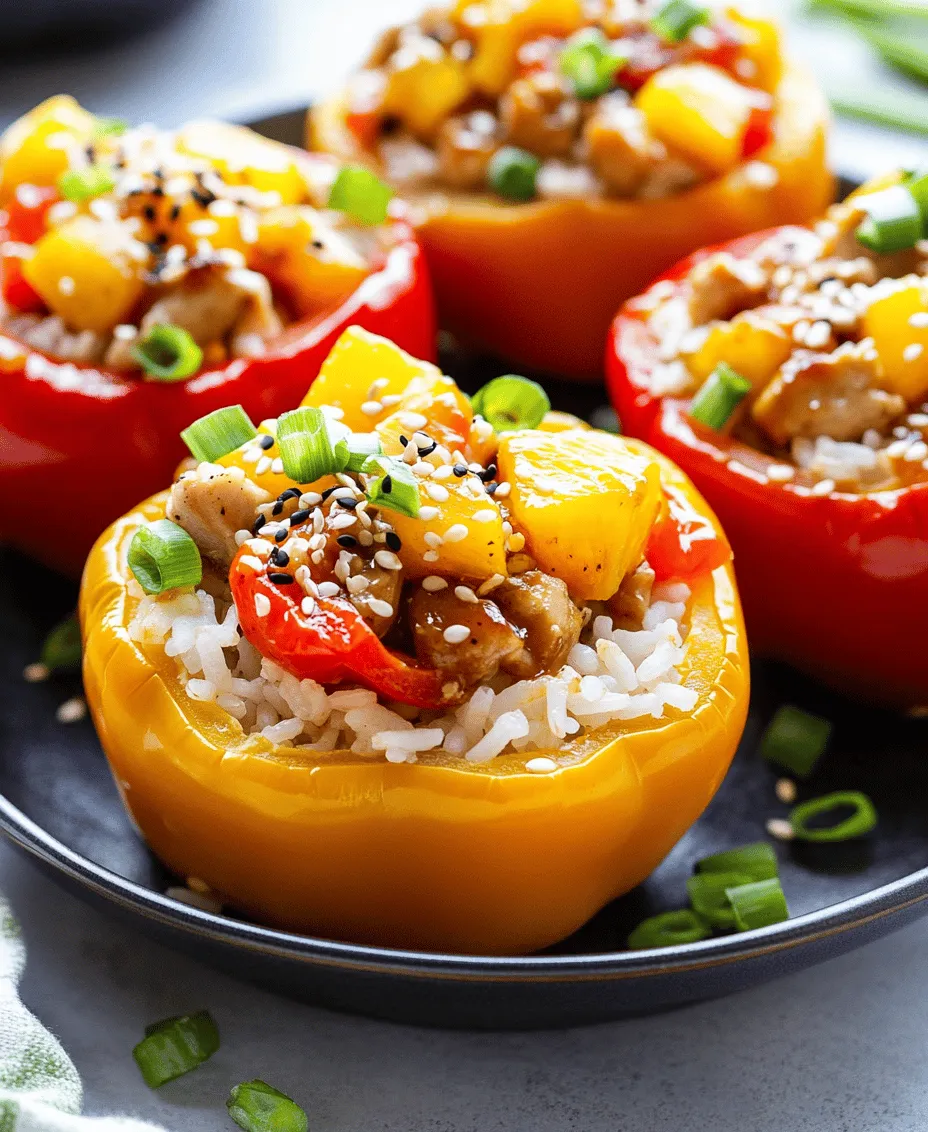 Welcome to a culinary adventure that marries the rich, savory notes of Asian cuisine with the bright, refreshing essence of tropical flavors. The Teriyaki Pineapple Chicken & Rice Stuffed Peppers recipe encapsulates this delightful fusion, presenting a vibrant dish that is as visually appealing as it is delicious. Imagine plump, juicy bell peppers brimming with a hearty filling of tender chicken, fluffy rice, and succulent pineapple, all enveloped in a luscious teriyaki sauce that ties these diverse flavors together.