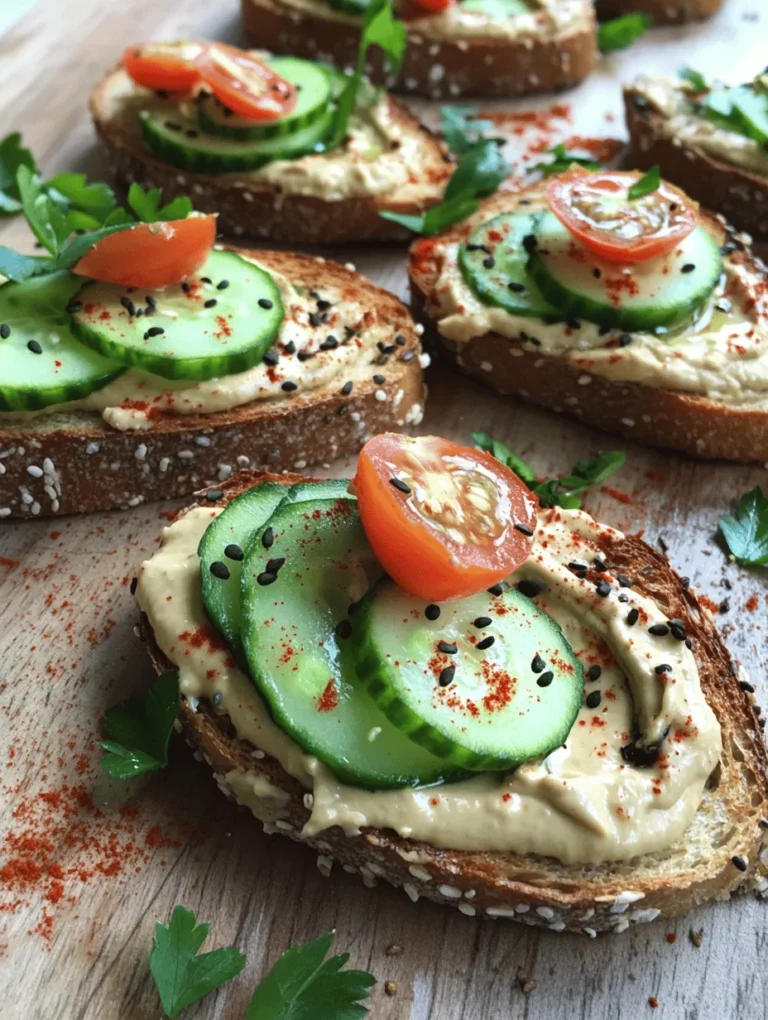 Welcome to the delightful world of Tahini Toasts with Zesty Toppings, a recipe that elevates the humble toast into a canvas for vibrant flavors and nutritious ingredients. Perfect as a snack or light meal, these toasts combine the creamy richness of tahini with zesty toppings to create a dish bursting with taste and health benefits. Whether you're hosting a brunch or simply indulging in a nutritious meal at home, this easy-to-follow recipe promises satisfaction and versatility.