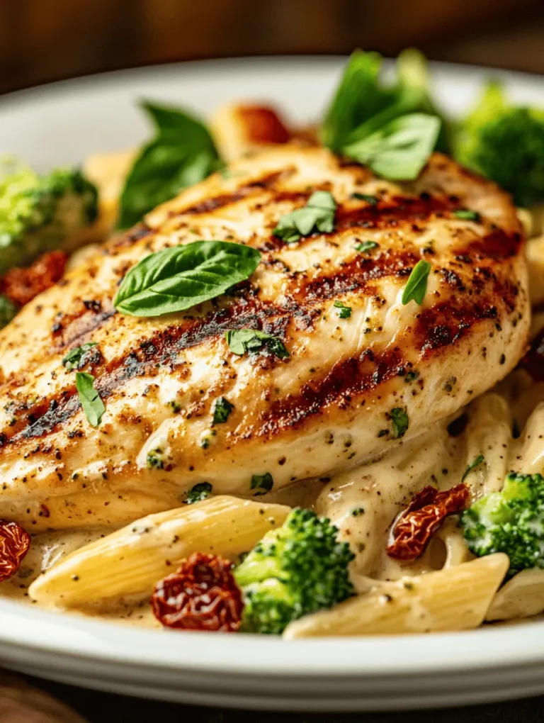 Tuscan Chicken with Creamy Broccoli Alfredo Penne is a delightful dish that transports your taste buds straight to the heart of Italy. Combining the robust flavors characteristic of Tuscan cuisine with a rich, creamy pasta, this recipe stands out for its ability to bring families and friends together around the dinner table. The marriage of tender chicken, vibrant vegetables, and luscious Alfredo sauce creates a comforting meal that’s perfect for both casual weeknight dinners and festive gatherings.