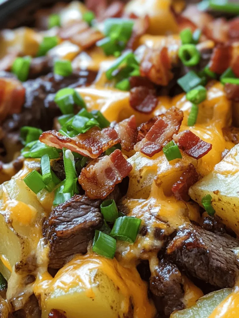 When it comes to comfort food, few dishes can rival the rich, savory experience offered by a well-prepared casserole. Enter the Crockpot Loaded Steak and Potato Bake, a meal that seamlessly combines tender beef, hearty potatoes, and an array of flavorful toppings to create a dish that feels like a warm hug after a long day. This recipe not only embodies the essence of comfort food but also caters to the needs of busy families, making it an ideal option for weeknight dinners or casual gatherings.