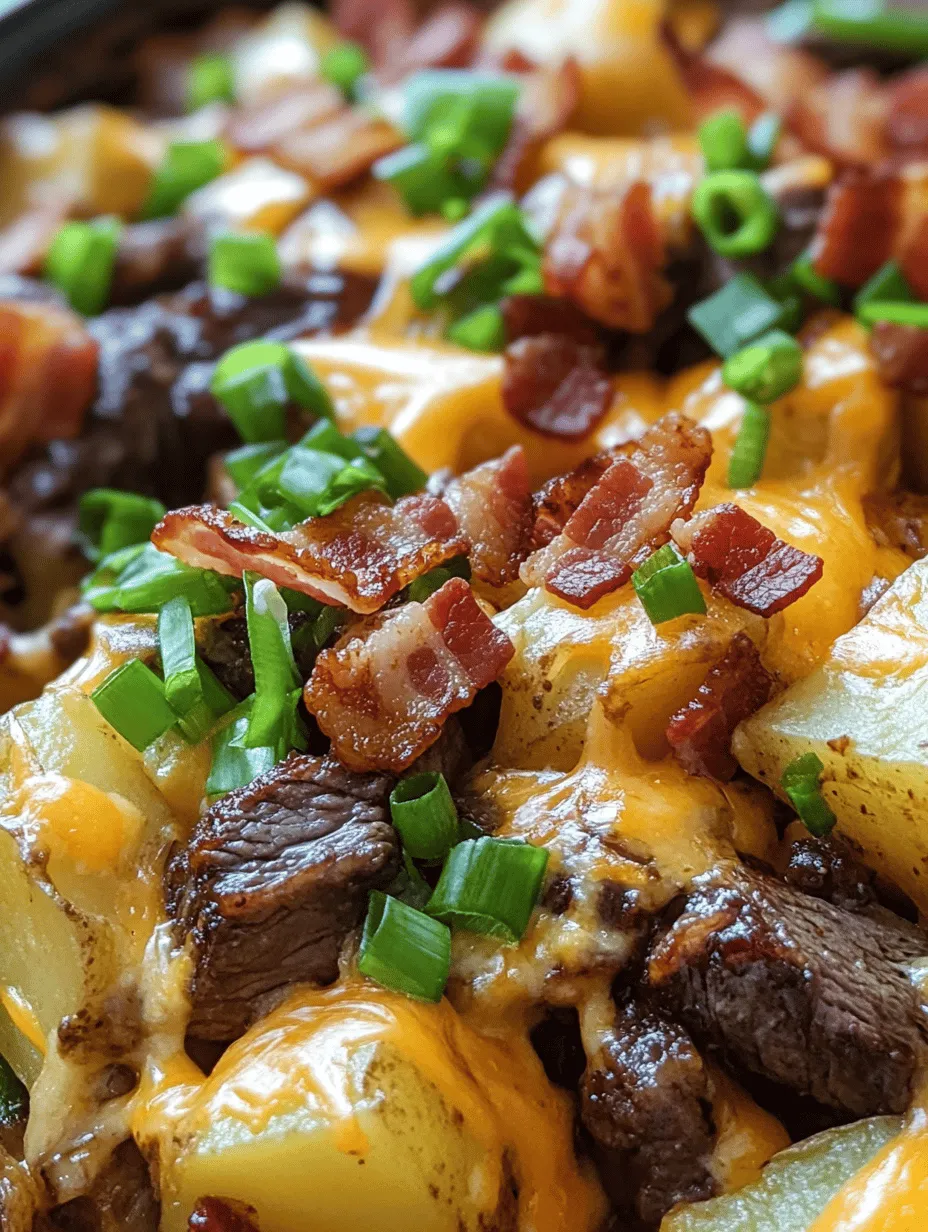 When it comes to comfort food, few dishes can rival the rich, savory experience offered by a well-prepared casserole. Enter the Crockpot Loaded Steak and Potato Bake, a meal that seamlessly combines tender beef, hearty potatoes, and an array of flavorful toppings to create a dish that feels like a warm hug after a long day. This recipe not only embodies the essence of comfort food but also caters to the needs of busy families, making it an ideal option for weeknight dinners or casual gatherings.