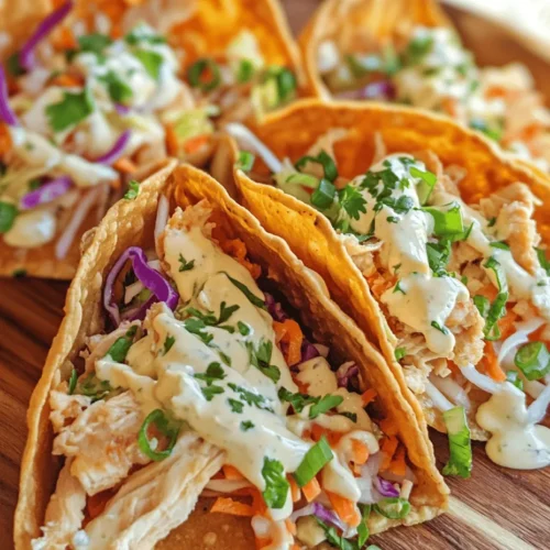 If you’ve ever dined at Applebee’s, you know that their Chicken Wonton Tacos are a standout dish that combines crispy textures with vibrant flavors. These delightful tacos feature a unique blend of seasoned chicken, fresh vegetables, and a creamy sauce, all encased in a perfectly crisp wonton shell. Their popularity stems from their ability to tantalize taste buds while offering a fun, shareable dining experience. Whether you’re looking for a crowd-pleasing appetizer or a unique twist on taco night, these wonton tacos are sure to impress.