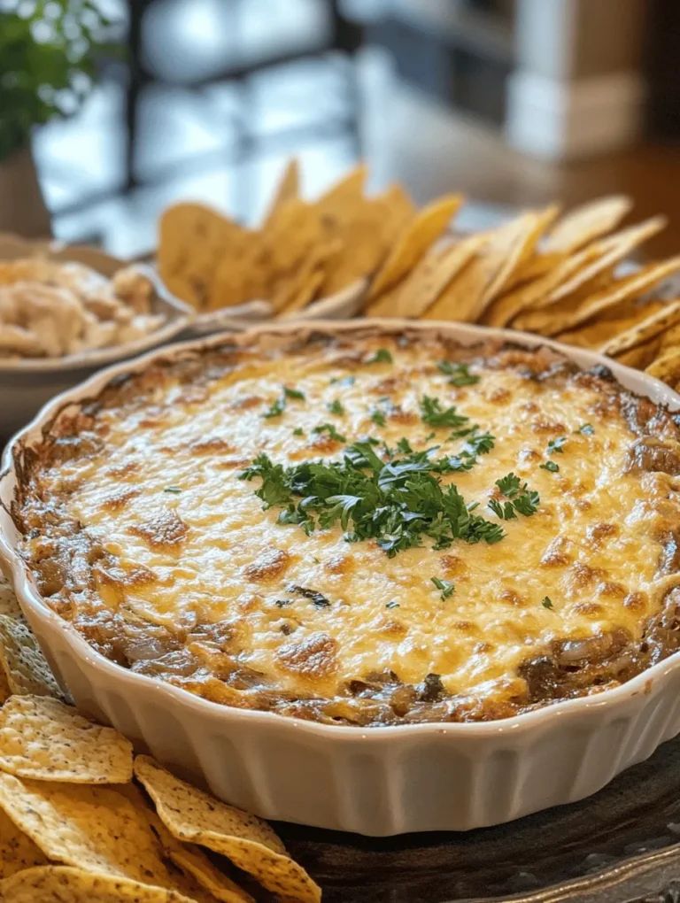 In the world of appetizers, few dishes are as universally beloved as a warm, cheesy dip. The "Cheesy Hot Onion Bliss" recipe is the perfect embodiment of comfort food, combining the sweet flavor of caramelized onions with rich, creamy cheeses. This delightful dip is not just a treat for the taste buds but also a comforting embrace on a chilly evening or an essential companion for gatherings with friends and family. Whether you're hosting a game night, a holiday party, or simply enjoying a cozy night in, this dip is sure to be a hit.