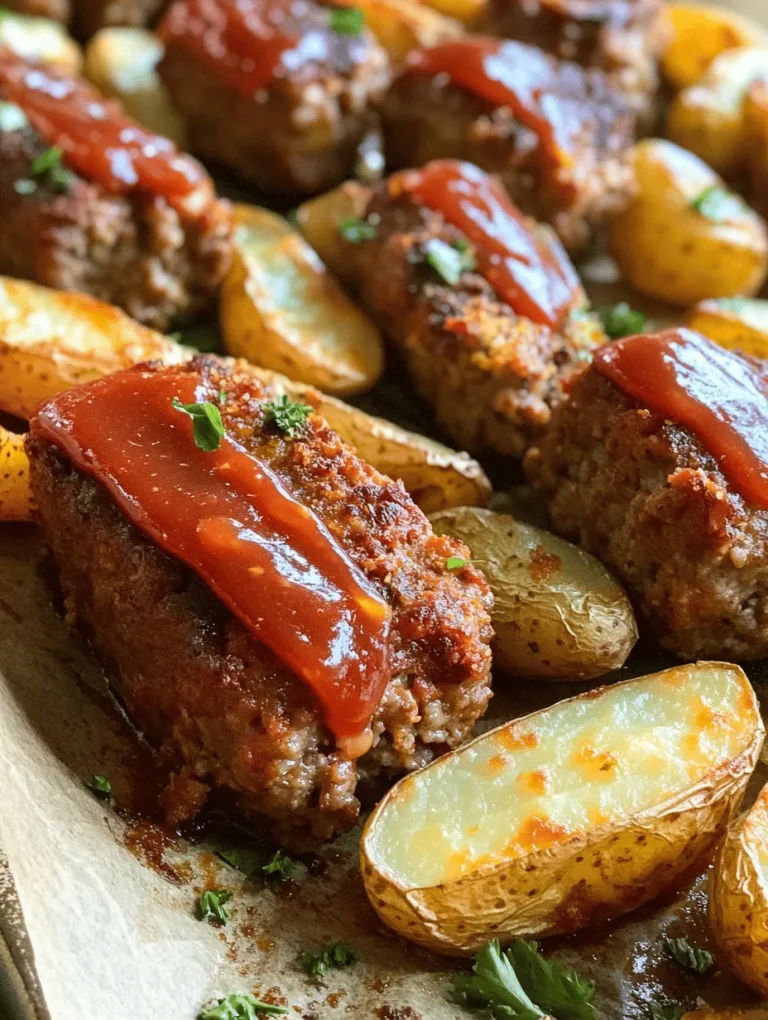 In today's fast-paced world, finding a satisfying and delicious meal that doesn't consume hours of precious time can be challenging. Enter the Savory Sheet Pan Mini Meatloaf & Roasted Potatoes, a dish that perfectly balances convenience and flavor. This one-pan meal is not only easy to prepare, but also promises a hearty and comforting dining experience for families and busy individuals alike. The beauty of this recipe lies in its simplicity; with a few basic ingredients and minimal preparation time, you can create a wholesome dinner that appeals to all ages.