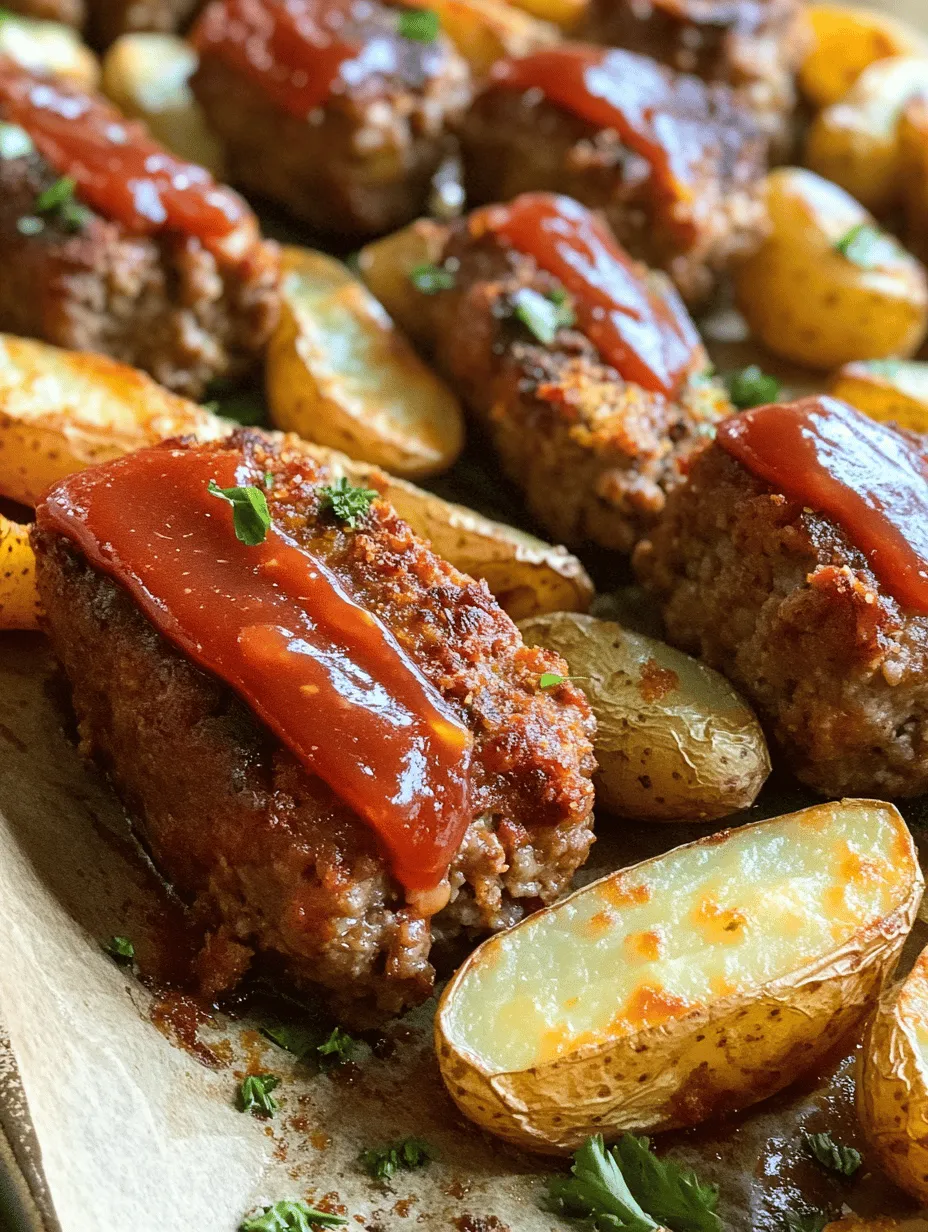 In today's fast-paced world, finding a satisfying and delicious meal that doesn't consume hours of precious time can be challenging. Enter the Savory Sheet Pan Mini Meatloaf & Roasted Potatoes, a dish that perfectly balances convenience and flavor. This one-pan meal is not only easy to prepare, but also promises a hearty and comforting dining experience for families and busy individuals alike. The beauty of this recipe lies in its simplicity; with a few basic ingredients and minimal preparation time, you can create a wholesome dinner that appeals to all ages.