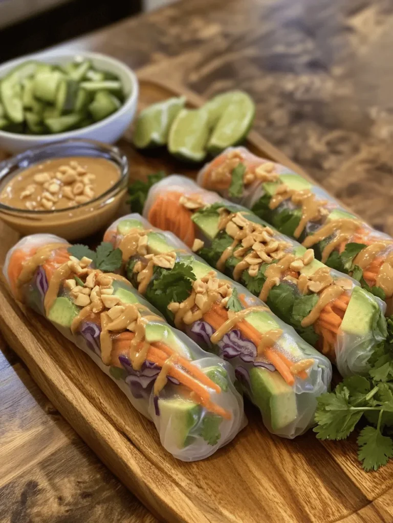 To truly appreciate the Hearty Veggie Rolls with Peanut Sauce, it’s essential to understand the nutritional benefits of each ingredient used in the recipe. Each component plays a vital role not only in flavor but also in enhancing the health benefits of the dish.