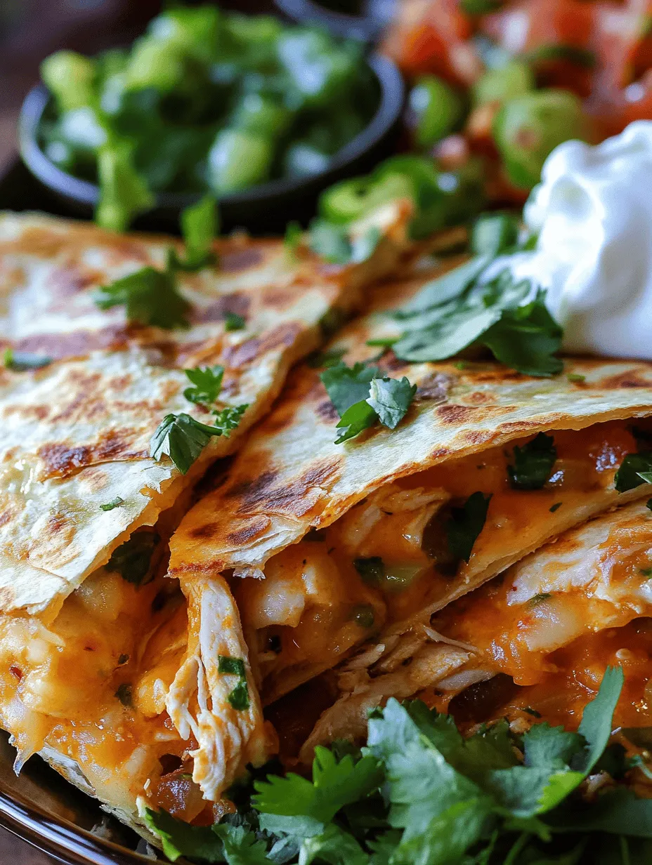 Delve into the irresistible world of Mexican cuisine with the delightful Crispy Cheesy Chicken Quesadilla. This dish combines tender shredded chicken with a creamy, cheesy filling, all encased within a golden, crispy tortilla. Not only is it a crowd-pleaser, but it also offers a perfect blend of flavors and textures that can elevate any meal. Whether you're hosting a casual gathering, preparing a family dinner, or simply craving a quick and satisfying snack, Crispy Cheesy Chicken Quesadillas are an excellent choice. This article will guide you through a detailed recipe, as well as provide insights into its origins, variations, and serving suggestions.