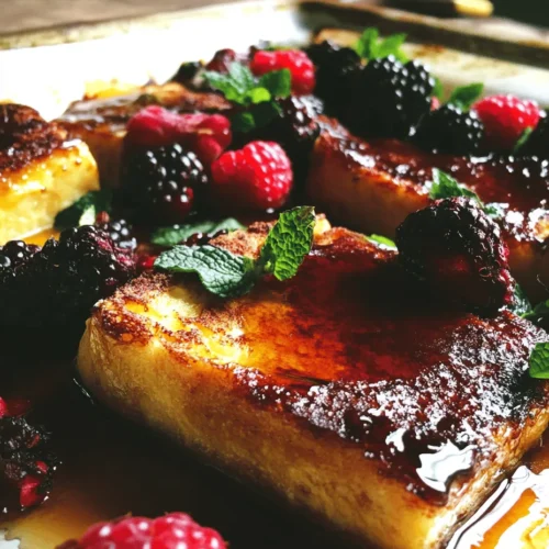 Imagine waking up to the enticing aroma of caramelized sugar wafting through your kitchen, the scent of sweet vanilla and buttery bread mingling in the air. That’s the magic of Overnight Crème Brûlée French Toast—a recipe that transforms the classic French toast into a sophisticated dish, perfect for brunch or a cozy family breakfast. This delightful fusion combines the creamy, decadent qualities of crème brûlée with the comforting familiarity of French toast, creating a dish that is both indulgent and satisfying.
