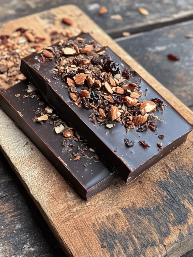 Making your own artisan dark chocolate is not just a culinary endeavor; it’s an experience that brings joy and satisfaction to your kitchen. This easy-to-follow recipe empowers you to create delicious chocolate that not only satisfies your sweet tooth but also allows you to express your creativity. With a handful of simple, wholesome ingredients, you can achieve a luxurious chocolate experience tailored specifically to your taste preferences.