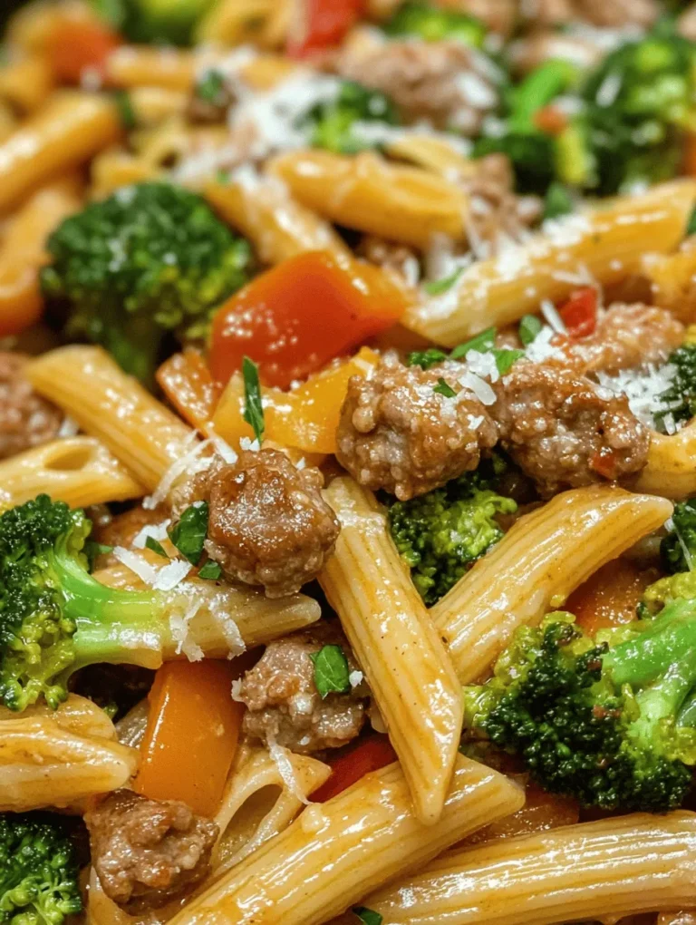 In the realm of quick and satisfying weeknight meals, few dishes can compare to the Sticky Honey Garlic Sausage Pasta Skillet. This one-pan wonder is not only a treat for the taste buds but also a lifesaver for those busy evenings when time is of the essence. The dish seamlessly marries the sweetness of honey with the savory notes of Italian sausage, creating a culinary experience that is both comforting and indulgent.