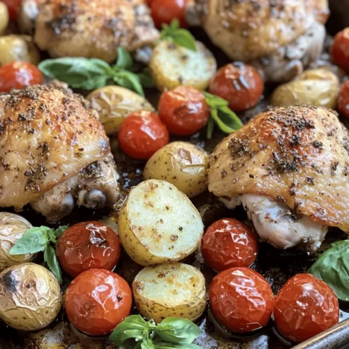 Italian cuisine is celebrated worldwide for its rich flavors, fresh ingredients, and heartwarming dishes that bring families and friends together. Among the myriad of delightful Italian recipes, Italian Chicken & Potatoes Delight stands out as a comforting, satisfying meal that embodies the essence of home-cooked goodness. This dish beautifully marries tender chicken thighs with golden roasted baby potatoes, all enveloped in aromatic herbs and savory spices, creating an explosion of flavors and textures that will leave everyone at the dinner table craving more.