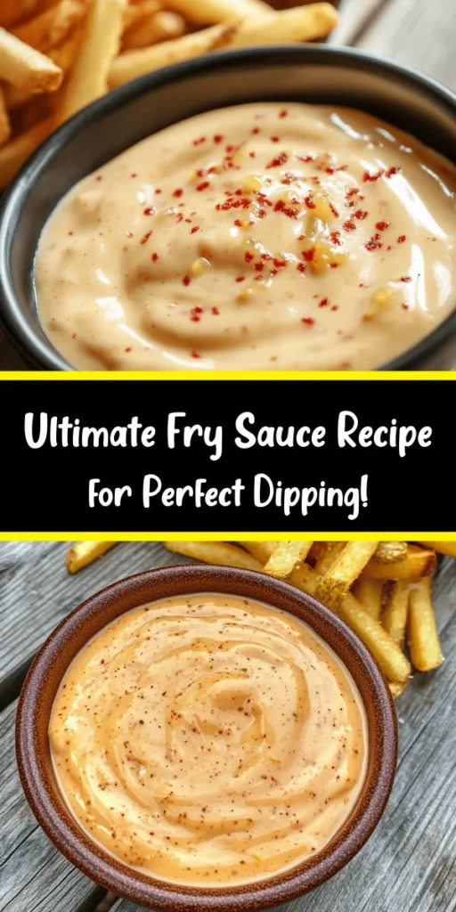 Discover the incredible flavor of Legendary Fry Sauce! This easy recipe combines creamy mayonnaise and zesty ketchup with a hint of apple cider vinegar, Dijon mustard, and sweet pickle relish. Add garlic and onion powder for depth, and customize with hot sauce for a spicy twist. Perfect as a dip for fries, burgers, or veggies, this sauce elevates any meal. Quick to prep and packed with flavor, it's a must-try! Refrigerate for 30 minutes to enhance those delicious flavors!