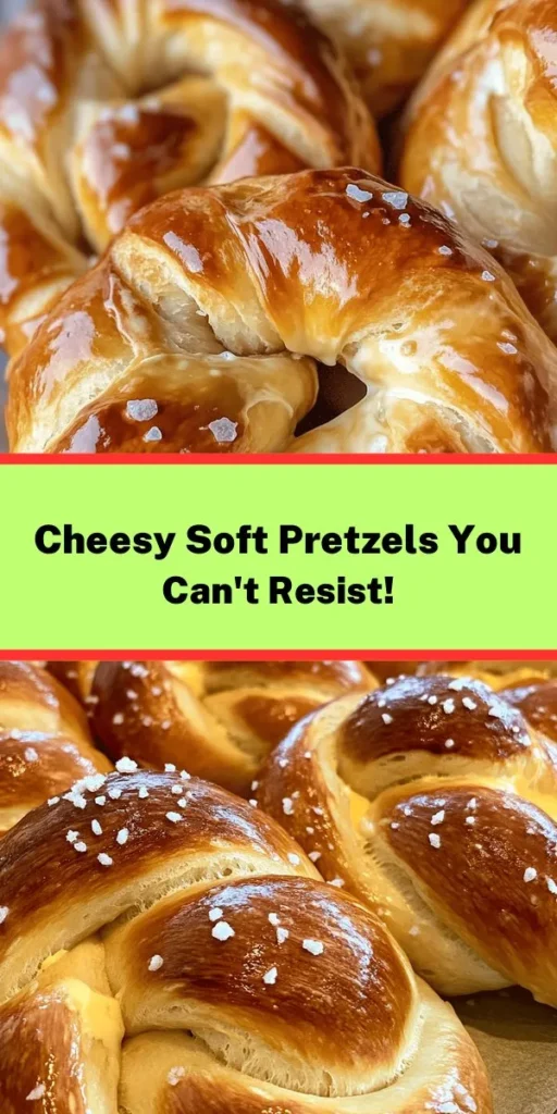 Indulge in the perfect snack with these soft pretzels paired with a creamy cheese dip! This easy recipe features warm, doughy pretzels twisted to perfection and boiled in a baking soda bath for that classic texture. Bake them until golden brown and serve with a luscious cheddar cheese dip that's sure to please. Perfect for gatherings or a cozy night in, these twisted delights are a crowd favorite you'll want to make again and again!