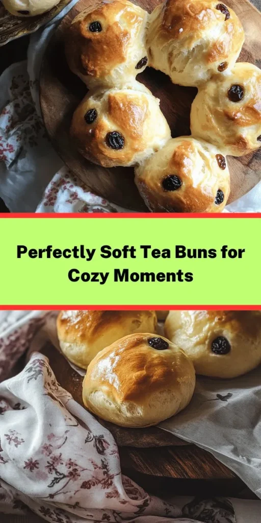 Indulge in these Delightful Tea Buns, perfect for any tea party or cozy afternoon! Made with simple ingredients like flour, sugar, and butter, these buns are fluffy and full of flavor. Enhance them with hints of cinnamon and add raisins or currants for extra sweetness. With an easy 15-minute prep and just 25 minutes of baking, you'll have 12 golden, delicious buns in no time. Enjoy them warm with jam or clotted cream for a truly delightful treat!