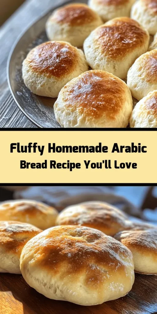 Discover how to make fluffy Arabic bread right in your kitchen! With just a few simple ingredients like all-purpose flour, yeast, and olive oil, you can create soft and delicious loaves perfect for any meal. The process includes activating the yeast, kneading the dough, and cooking it on a skillet for that authentic taste. Serve it warm with your favorite dips or alongside grilled meats. Get ready to impress your family and friends with this easy recipe!