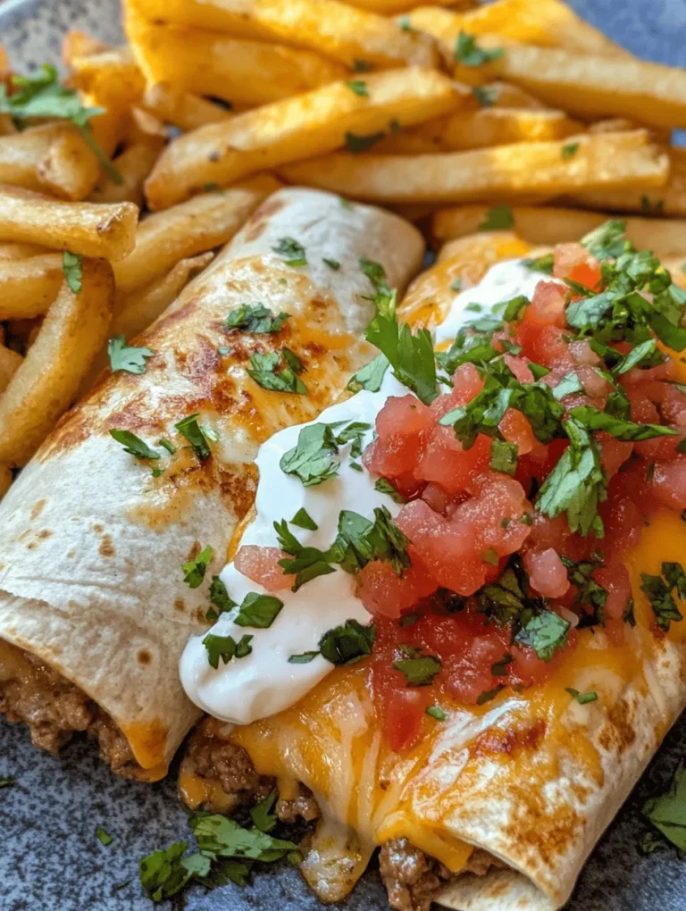 Before diving into the cooking process, it's essential to understand the key ingredients that come together to create these cheesy beef burritos.