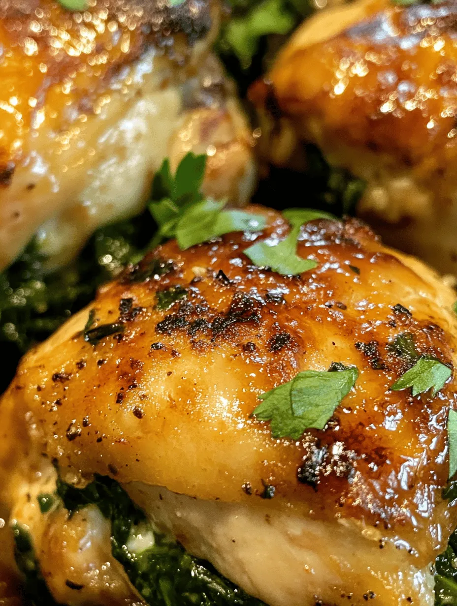 The Juicy Spinach & Feta Stuffed Chicken Breast is not just a feast for the eyes; it is also a powerhouse of nutrition. Spinach, a key ingredient in this recipe, is well-known for its health benefits. This leafy green is rich in vitamins A, C, and K, as well as iron and antioxidants, making it an excellent choice for boosting your immune system and overall health. Feta cheese, another star ingredient, adds a tangy flavor while being lower in fat compared to many other cheeses. The combination of lean protein from the chicken, healthy fats from the olive oil, and the vitamins and minerals found in spinach and feta make this dish a well-rounded meal option.