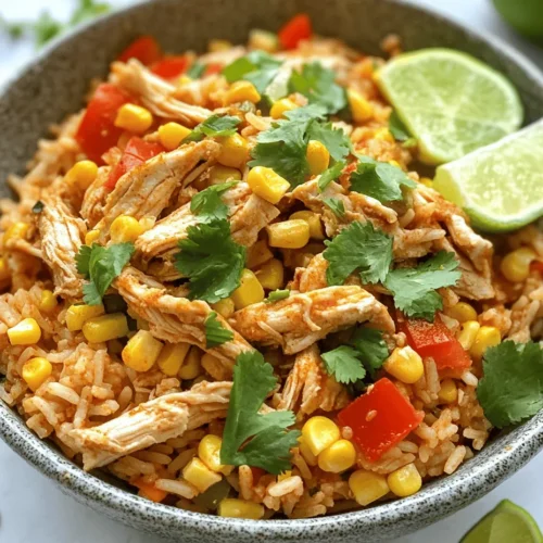 In the hustle and bustle of modern life, finding a meal that is not only quick to prepare but also flavorful and satisfying can be a challenge. Enter the Easy Street Corn Chicken Rice Bowl—a delightful fusion of vibrant flavors and textures that captures the essence of street food right in your own kitchen. This dish combines sweet corn, tender chicken, and fluffy rice, all nestled together to create a colorful and nutritious meal. Perfect for busy individuals and families alike, this recipe is designed to be both time-efficient and delicious, making it an ideal choice for weeknight dinners or meal prep.