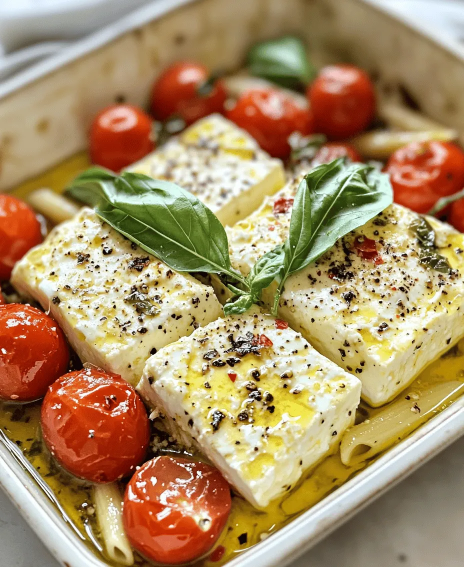 Exploring the main components of the recipe provides insight into what makes Baked Feta Pasta so delicious. Each ingredient plays a crucial role, contributing to the overall flavor and texture of the dish.