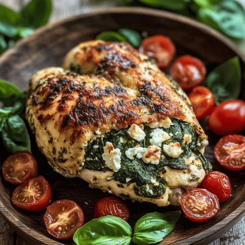 To create the perfect Spinach and Feta Stuffed Chicken Breast, it’s important to understand the role each ingredient plays in contributing to the dish’s overall flavor and nutritional profile. Below, we explore the key ingredients that make this recipe so special.