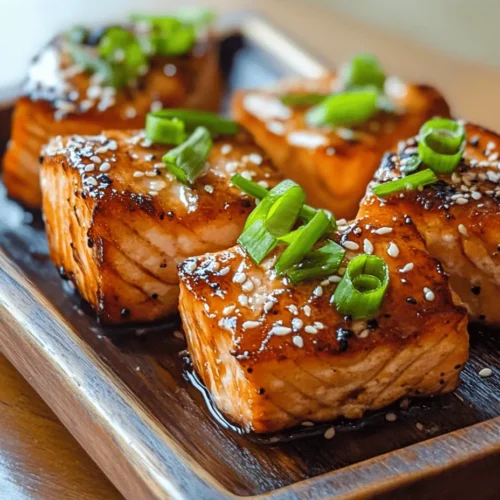 Salmon has swiftly become one of the most popular protein sources in contemporary cuisine, and for good reason. Not only is it a rich source of omega-3 fatty acids, which are essential for heart health, but itâs also packed with high-quality protein and vital nutrients. This makes salmon a favorite among health-conscious eaters and culinary enthusiasts alike. Today, we are diving into a delightful recipe that takes the best of what salmon has to offer and elevates it with an irresistible combination of sweet and savory flavorsâCrispy Honey Garlic Salmon Bites.