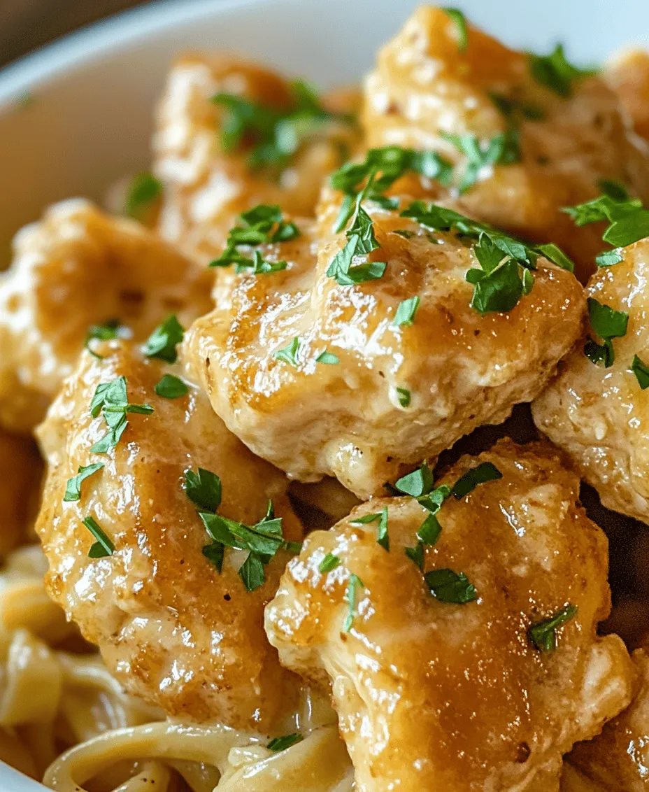 Are you looking for a dish that combines comfort, flavor, and ease of preparation? Look no further than Garlic Butter Chicken Bites with Savory Creamy Parmesan Pasta. This delightful meal brings together tender, succulent chicken bites coated in rich garlic butter, paired perfectly with a creamy parmesan pasta that tantalizes the taste buds. Whether you’re planning a cozy family dinner or a special occasion meal, this recipe is sure to impress both your loved ones and your guests.