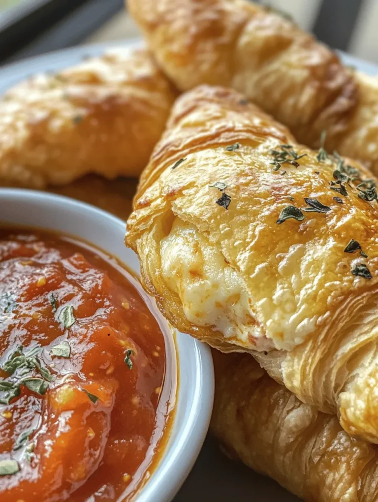 If you’re on the hunt for a crowd-pleasing snack that’s both easy to make and utterly delicious, look no further than Mozzarella Pepperoni Croissant Rolls. This enticing recipe combines the flaky, buttery goodness of crescent roll dough with the melty delight of mozzarella cheese and the savory kick of pepperoni, creating a fusion of flavors that is sure to impress. Whether you’re hosting a party, gearing up for game day, or simply looking for a fun recipe to whip up for your family, these croissant rolls make for the perfect appetizer or snack.