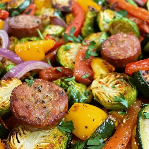 In the fast-paced world we live in, convenience and flavor often go hand in hand, especially in the kitchen. One of the most delightful ways to enjoy both simplicity and taste is through sheet pan meals, and today, we're diving into a vibrant and mouthwatering recipe: Sizzling Sheet Pan Sausage & Colorful Veggies. This dish not only brings together the savory goodness of smoked sausage but also showcases a rainbow of fresh vegetables that make it a feast for both the eyes and the palate.