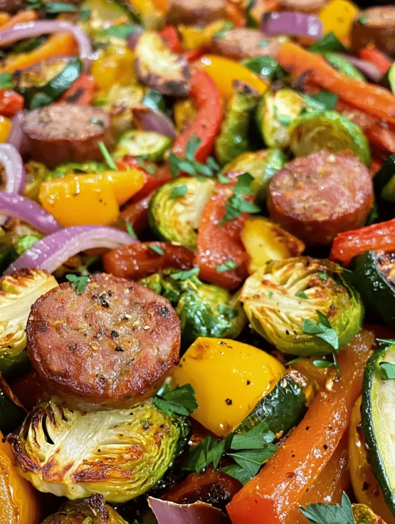 In the fast-paced world we live in, convenience and flavor often go hand in hand, especially in the kitchen. One of the most delightful ways to enjoy both simplicity and taste is through sheet pan meals, and today, we're diving into a vibrant and mouthwatering recipe: Sizzling Sheet Pan Sausage & Colorful Veggies. This dish not only brings together the savory goodness of smoked sausage but also showcases a rainbow of fresh vegetables that make it a feast for both the eyes and the palate.