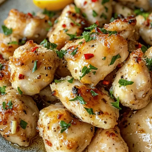 In the realm of quick and flavorful meals, Garlic Butter Chicken Bites stand out as a delightful option that combines simplicity with rich taste. This dish is ideal for busy weeknights or casual gatherings, offering a blend of savory garlic, butter, and spices that elevate bite-sized chicken pieces into a hearty meal. The beauty of Garlic Butter Chicken Bites lies not only in their mouthwatering flavor but also in their ease of preparation—perfect for both novice cooks and seasoned chefs alike.