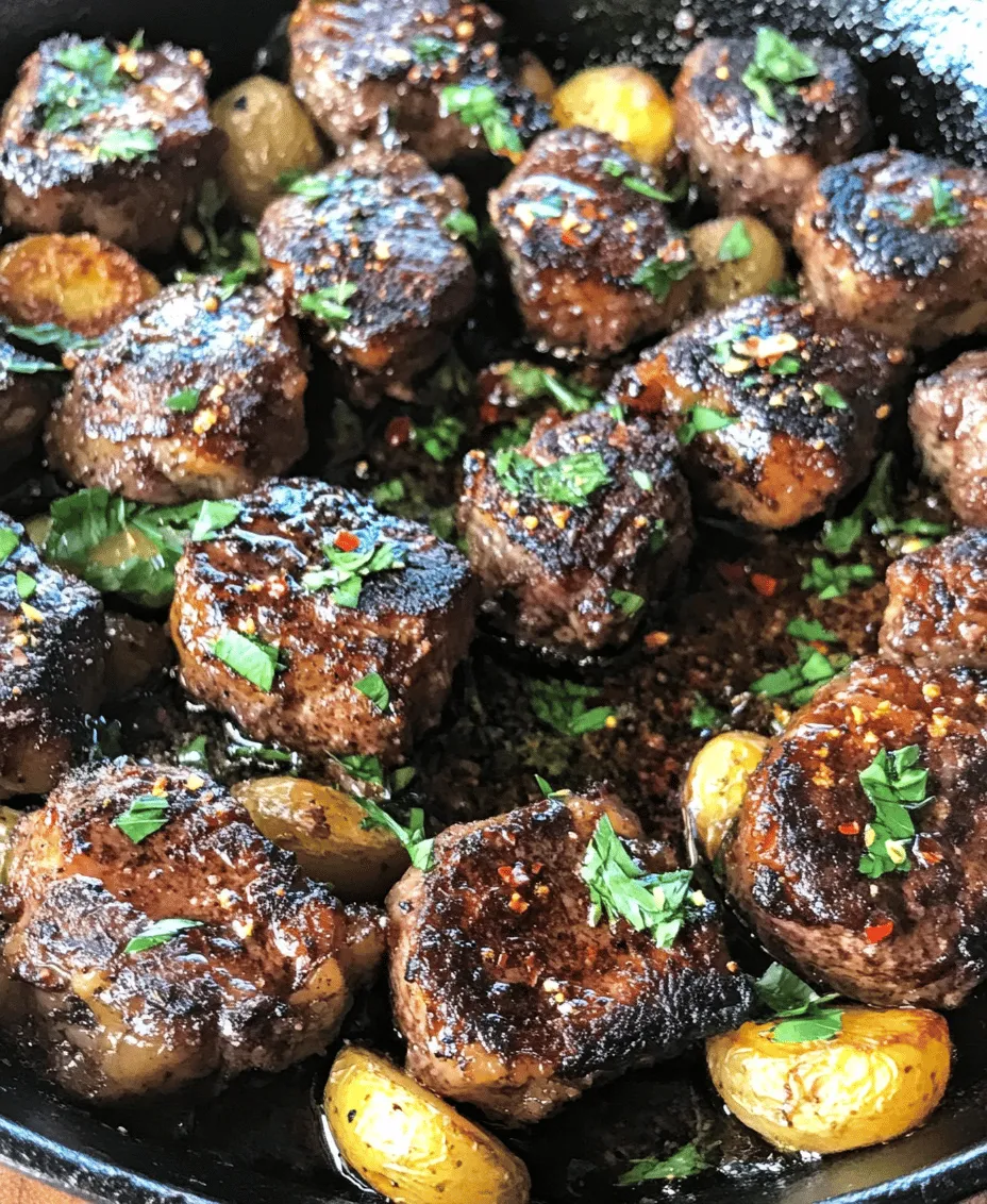 Garlic Butter Steak Bites and Potatoes is a delightful dish that epitomizes comfort food at its finest. This recipe combines tender sirloin steak with golden, roasted baby potatoes, all enveloped in a rich garlic butter sauce. Not only is it quick to prepare, but it also delivers a burst of flavor that will impress your family and friends. Whether you're hosting a casual dinner party, enjoying a family meal, or simply craving a satisfying dish, this recipe is sure to please. In this article, we will explore the origins of this dish, the essential ingredients, and step-by-step instructions to help you create a memorable meal.