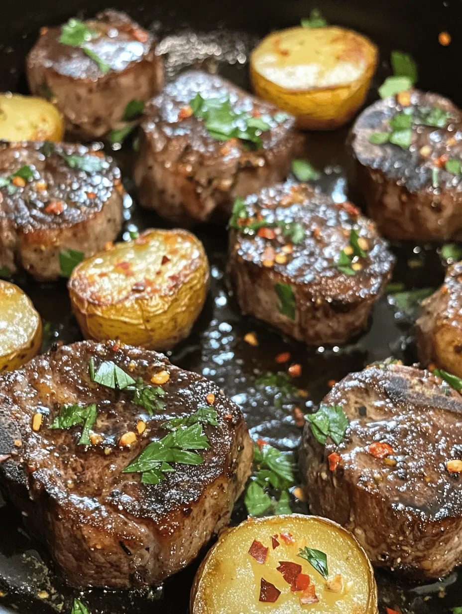 Garlic Butter Steak Bites and Potatoes is a delightful dish that epitomizes comfort food at its finest. This recipe combines tender sirloin steak with golden, roasted baby potatoes, all enveloped in a rich garlic butter sauce. Not only is it quick to prepare, but it also delivers a burst of flavor that will impress your family and friends. Whether you're hosting a casual dinner party, enjoying a family meal, or simply craving a satisfying dish, this recipe is sure to please. In this article, we will explore the origins of this dish, the essential ingredients, and step-by-step instructions to help you create a memorable meal.