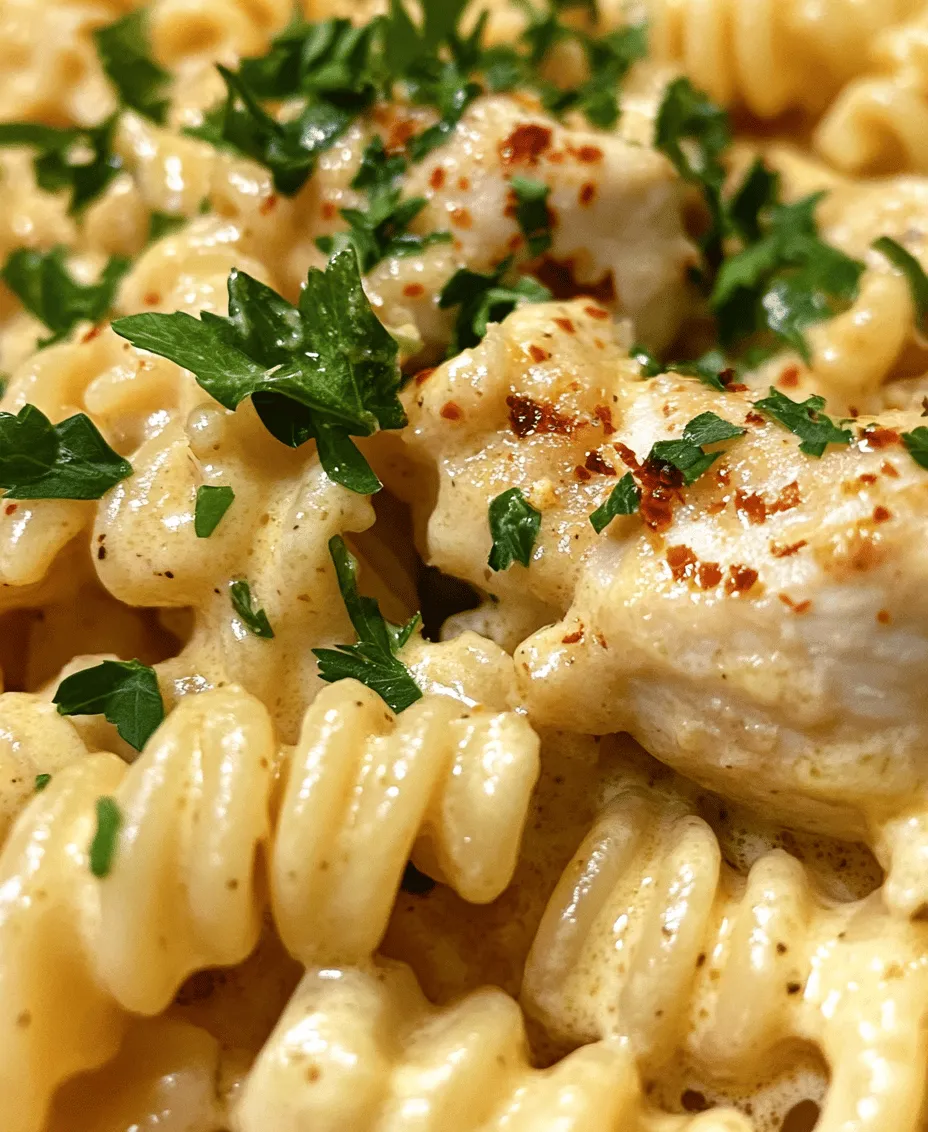 In the world of weeknight dinners, few dishes can rival the comforting embrace of creamy garlic butter chicken served over rotini pasta. This indulgent recipe combines the savory flavors of tender chicken, rich cream, and aromatic garlic, all enveloped in a velvety Parmesan sauce. Perfect for busy families or anyone looking to elevate their dinner game without spending hours in the kitchen, this dish is not only quick to prepare but also a crowd-pleaser. Each bite delivers a creamy, mouthwatering experience that will have everyone asking for seconds.