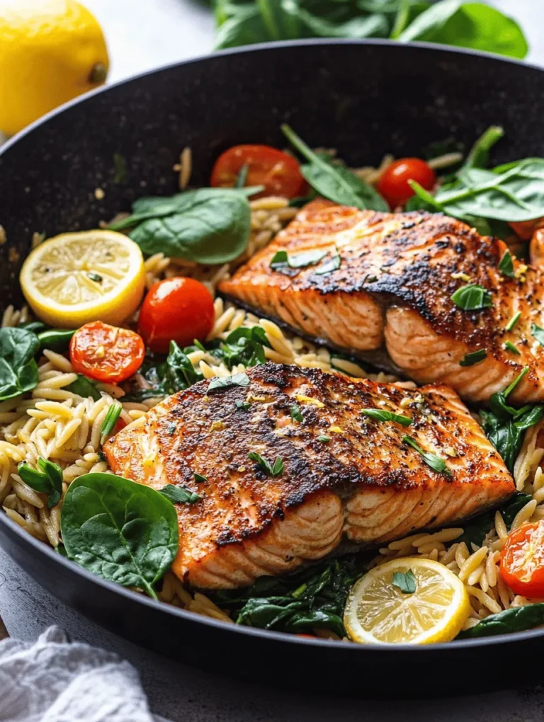Are you in search of a delicious yet quick meal that can satisfy your cravings while keeping your health goals in check? Look no further than Zesty One Skillet Salmon with Lemon Orzo! This dish stands out not only for its vibrant flavors but also for its convenience, making it a perfect option for busy weeknights or even special occasions. With the one-skillet method, you can whip up a flavorful meal without the hassle of multiple pots and pans, ensuring less cleanup time and more time to enjoy your culinary creation.