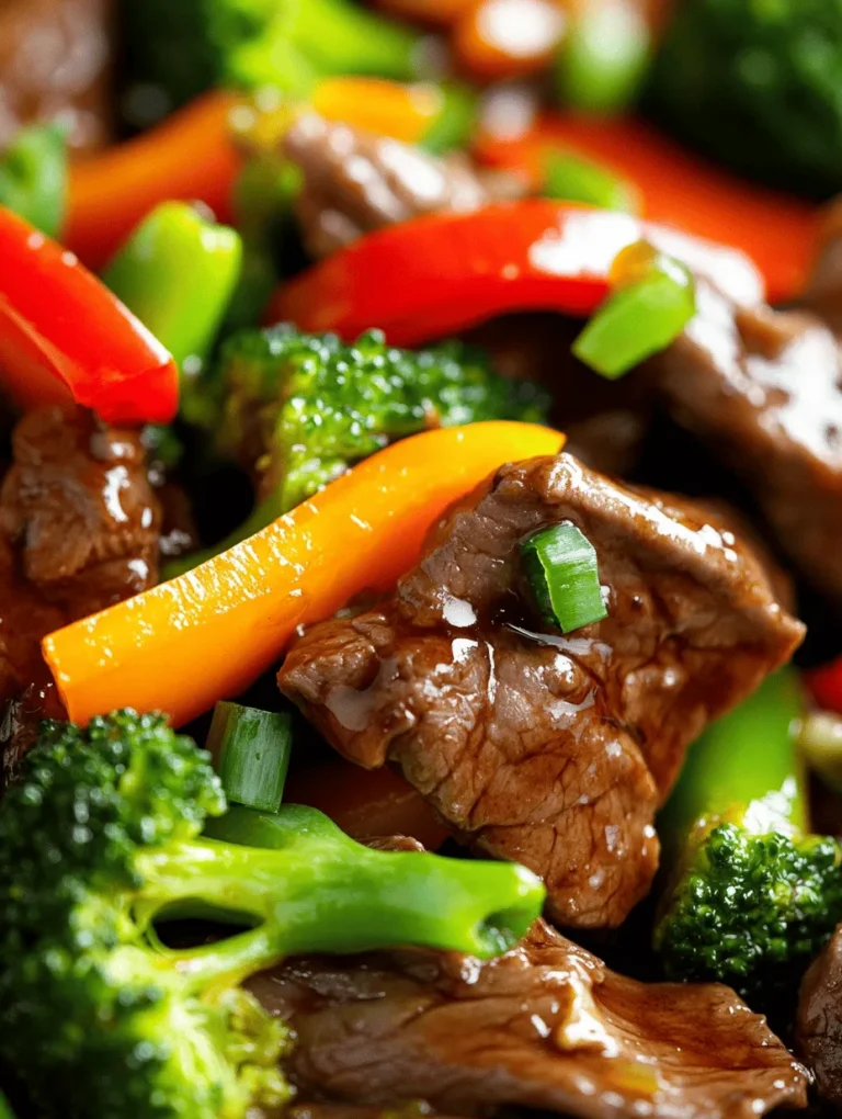 Savory Beef with Oyster Sauce is a delightful stir-fry dish that captures the essence of Asian cuisine with its rich flavors and vibrant ingredients. Originating from the heart of Chinese culinary traditions, this dish has gained immense popularity worldwide, both in homes and restaurants. Its appeal lies not only in the harmonious blend of flavors but also in its quick and straightforward preparation, making it an ideal choice for busy weeknights or festive gatherings. Families and friends can enjoy a satisfying meal together, packed with nutrition and taste.