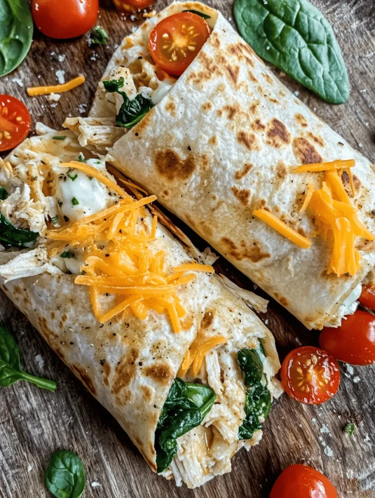 To create the perfect Cheesy Garlic Chicken Wraps, it’s essential to understand the key components that contribute to their delightful flavor and nutritional value. Each ingredient plays a significant role in making this dish not only tasty but also nutritious.