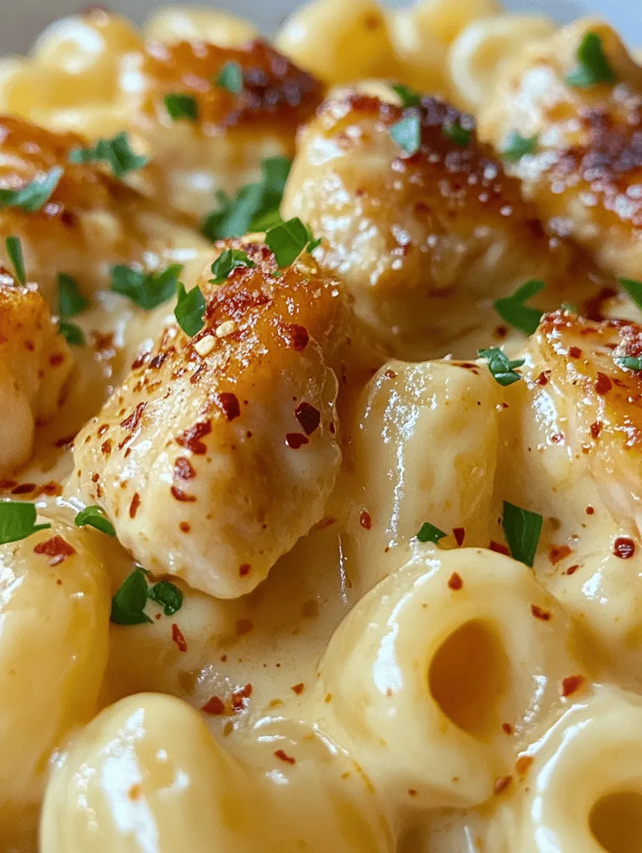 In the world of culinary comfort, few dishes evoke the warmth and nostalgia of a well-made mac and cheese. This iconic comfort food has found its way into hearts and homes across generations, embodying the essence of family gatherings and cozy evenings. Today, we elevate this classic dish with a unique twist: Creamy Honey Pepper Chicken Mac and Cheese Delight. This recipe harmonizes the rich, cheesy goodness of traditional mac and cheese with the unexpected flavor combination of sweet honey and a spicy kick from crushed red pepper flakes.
